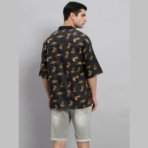 Black Panther Printed Cotton Shirts For Men's - Image 9