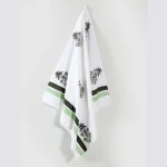 Block Floral Printed Large Waffle Lightweight Beach Towel - Image 2