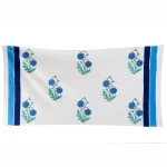 Block Printed Waffle Towels Super Absorbent Bath Towels
