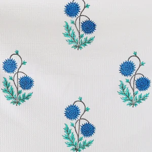 Block Printed Waffle Towels Super Absorbent Bath Towels - Image 4