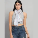 Floral Printed Scarf, Scarves, Stole & Shawl For Women - Image 4