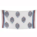 Hand Block Print Cotton Waffle Bath Towels