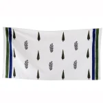 Hand Block Print Waffle Cotton Towel for Sports Gym