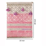 Hand Printed Macrame Woven Wall Hanging Tapestry - Image 3