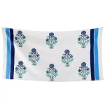 Handicraft Hand Block Printed Cotton Waffle Bath Towels