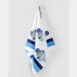 Handicraft Hand Block Printed Cotton Waffle Bath Towels - Image 2