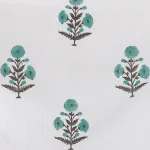 Indian Hand Block Floral Printed Cotton Bath Towel - Image 4