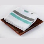 Indian Hand Block Floral Printed Cotton Bath Towel - Image 3