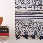 Indian Hand Block Printed Macrame Wall Hanging - Image 5