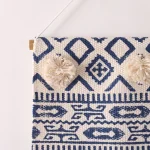 Indian Hand Block Printed Macrame Wall Hanging - Image 2