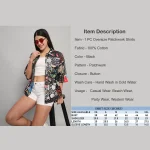Indian Handmade Black Patchwork Cotton Shirt - Image 9