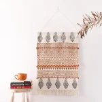 Indian Macrame Tassel Woven Wall Hanging Tapestry