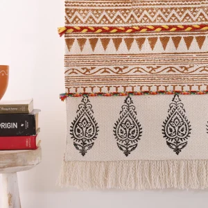 Indian Macrame Tassel Woven Wall Hanging Tapestry - Image 4