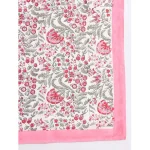 Lightweight And Soft Cotton Scarf Pink Floral Print - Image 5