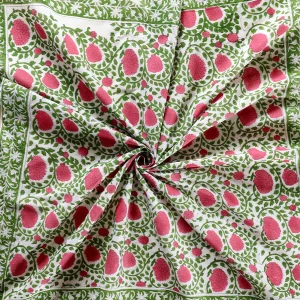Lightweight Cotton Scarf Floral Print Cotton Fabric Stole - Image 3