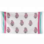 Luxury Soft Cotton Bathroom Towel Hand Block Floral Print