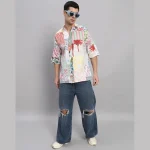 Men's Hawaiian Patchwork Shirts Short Sleeve