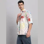 Men's Hawaiian Patchwork Shirts Short Sleeve - Image 6