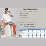 Men's Patchwork Baggy Trousers/Pants - Image 8