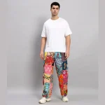Men's Patchwork Baggy Trousers/Pants - Image 2