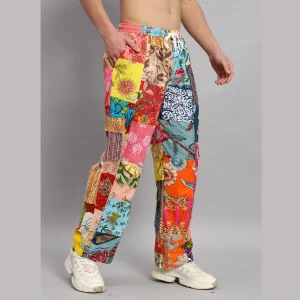Men's Patchwork Baggy Trousers/Pants - Image 6