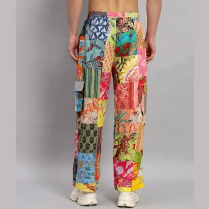 Men's Patchwork Baggy Trousers/Pants - Image 7
