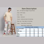 Men's White Patchwork Baggy Trousers - Image 8