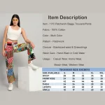 Multi Color Patchwork Baggy Trousers For Women - Image 8