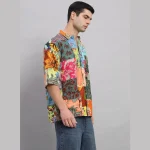Multi Patchwork Oversized Shirts for Men's - Image 5
