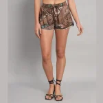 Paisley Printed Women's Shorts - Image 3