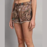 Paisley Printed Women's Shorts - Image 4