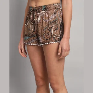 Paisley Printed Women's Shorts - Image 4