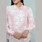 Pink Floral Print Pure Cotton T-Shirts - Image 5