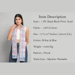 Pure Cotton Summer & Winter Scarves for Women - Image 7