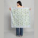 Sanganer Hand Block Printed Square Hijab - Image 6