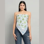 Sanganer Hand Block Printed Square Hijab - Image 2