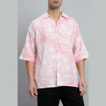 Short Sleeve Summer Oversized Shirts For Men's - Image 8