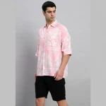 Short Sleeve Summer Oversized Shirts For Men's - Image 4