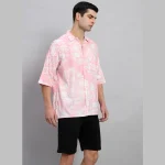 Short Sleeve Summer Oversized Shirts For Men's - Image 3