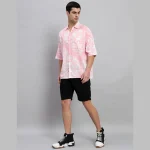 Short Sleeve Summer Oversized Shirts For Men's - Image 5