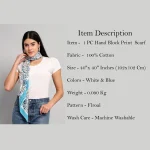Summer Pure Cotton Scarf For Women - Image 9