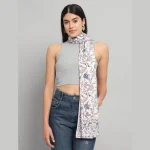 Traditional Hand Block Print Cotton Scarf/Dupatta - Image 4