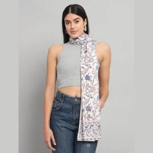 Traditional Hand Block Print Cotton Scarf/Dupatta - Image 4