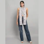 Traditional Hand Block Print Cotton Scarf/Dupatta - Image 3