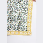 Women Floral Print Square Scarf - Image 6