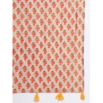 Women Pure Cotton Scarf Beige Floral Printed - Image 5