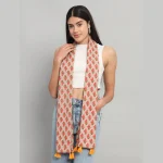 Women Pure Cotton Scarf Beige Floral Printed