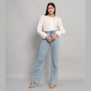 Women White Office Wear Cotton Shirts - Image 6