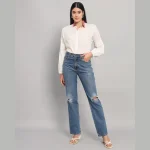 Women's Full Sleeve White Cotton Shirts - Image 7