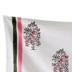 Women's White Floral Print 100%Cotton Towel - Image 5
